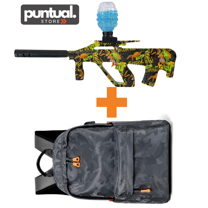 Combo Mochila Camuflajepistola Hidrogel